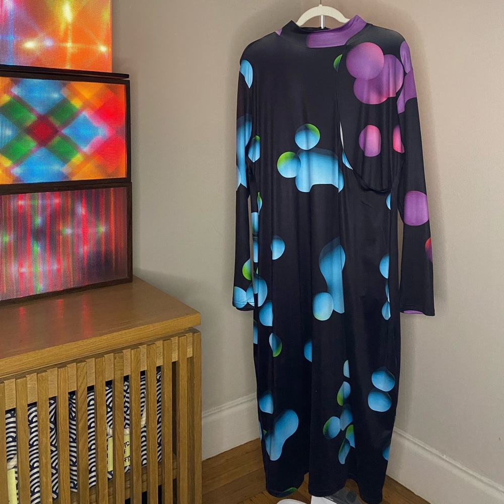 Tyler McGillivary Gal Dress Lava Print PLUS 4X *AS SEEN ON BARBIE FERREIRA*